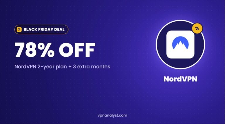 NordVPN Black Friday Deal: 78% Off + 3 Months