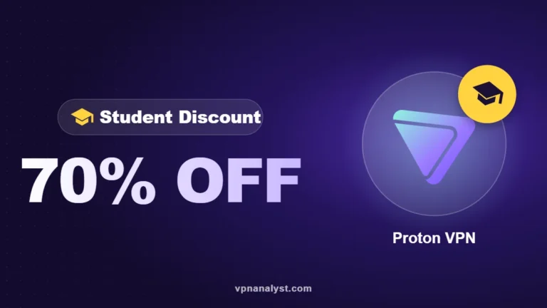 Proton VPN student discount: 70% off